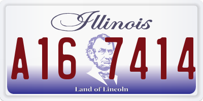 IL license plate A167414