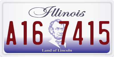 IL license plate A167415