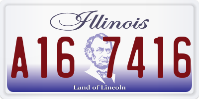 IL license plate A167416