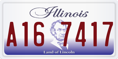 IL license plate A167417
