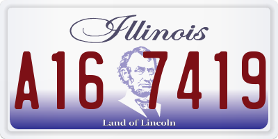 IL license plate A167419