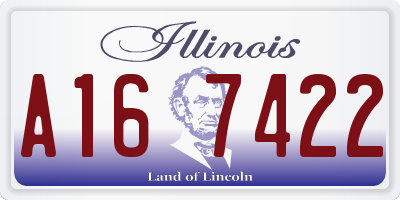 IL license plate A167422