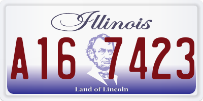 IL license plate A167423