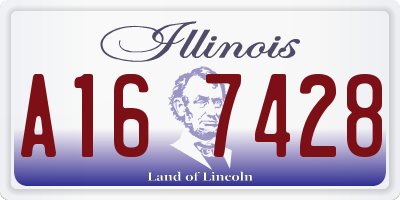 IL license plate A167428
