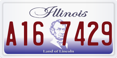 IL license plate A167429