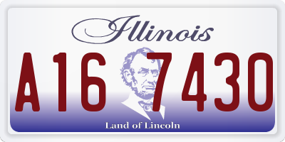 IL license plate A167430