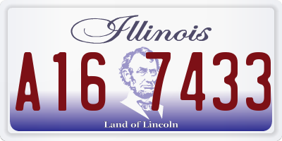 IL license plate A167433