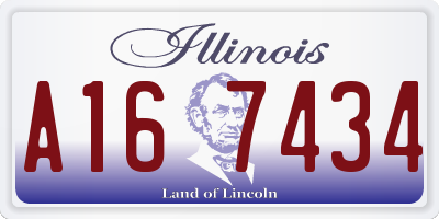 IL license plate A167434