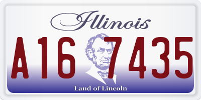 IL license plate A167435