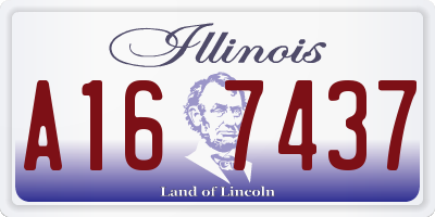 IL license plate A167437