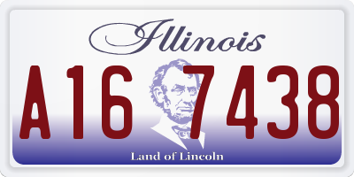 IL license plate A167438
