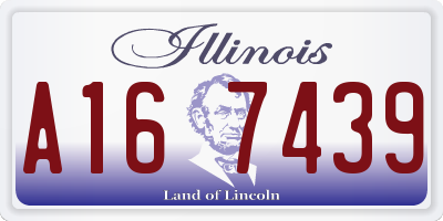 IL license plate A167439