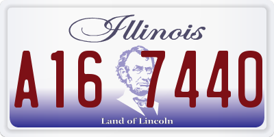 IL license plate A167440