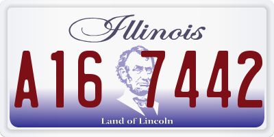 IL license plate A167442