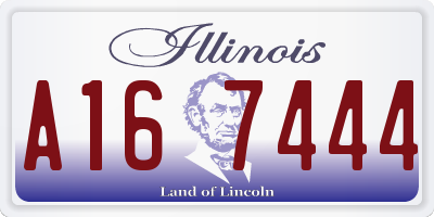 IL license plate A167444