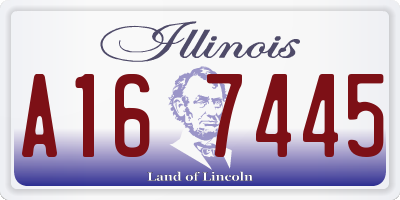 IL license plate A167445