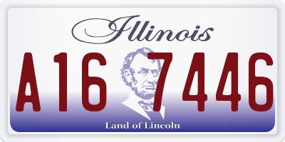IL license plate A167446