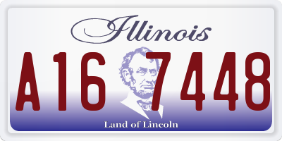 IL license plate A167448