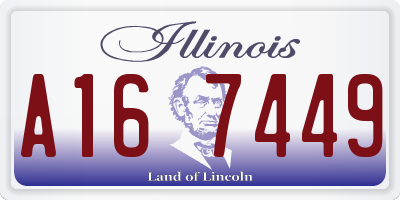 IL license plate A167449