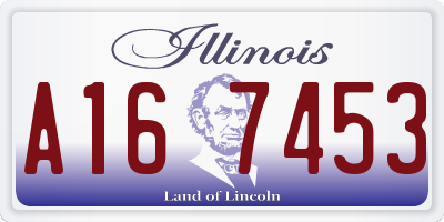 IL license plate A167453