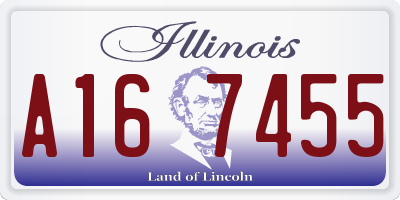 IL license plate A167455