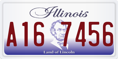 IL license plate A167456