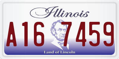 IL license plate A167459