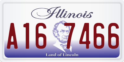 IL license plate A167466