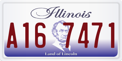 IL license plate A167471