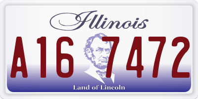 IL license plate A167472