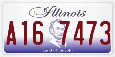 IL license plate A167473