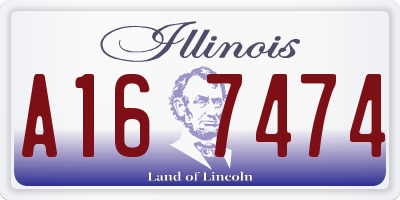 IL license plate A167474