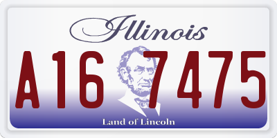 IL license plate A167475