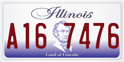 IL license plate A167476