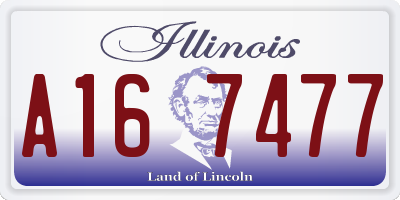 IL license plate A167477