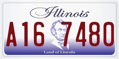 IL license plate A167480