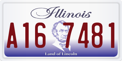 IL license plate A167481