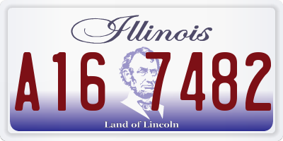 IL license plate A167482