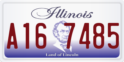 IL license plate A167485