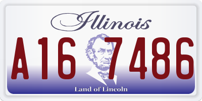 IL license plate A167486