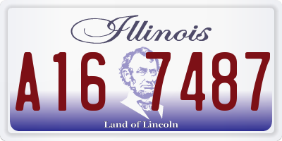 IL license plate A167487