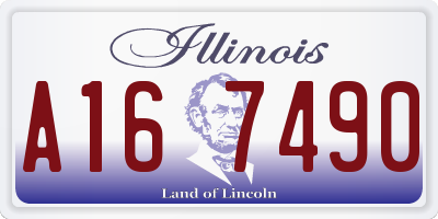 IL license plate A167490