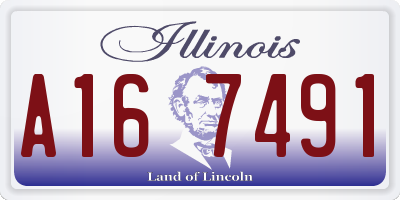 IL license plate A167491