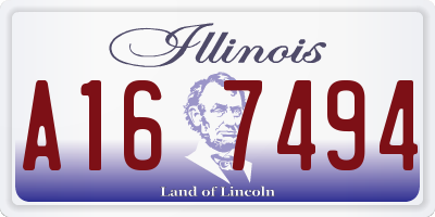 IL license plate A167494