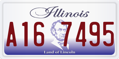 IL license plate A167495