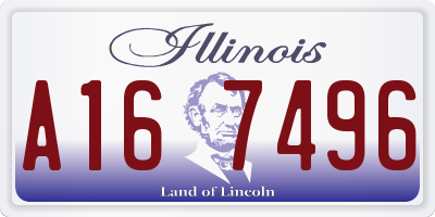 IL license plate A167496
