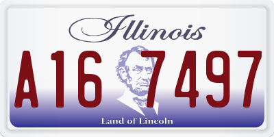 IL license plate A167497