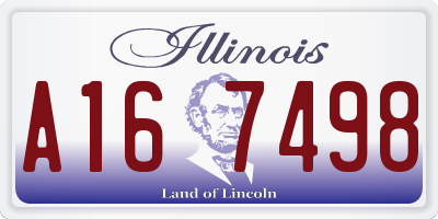 IL license plate A167498