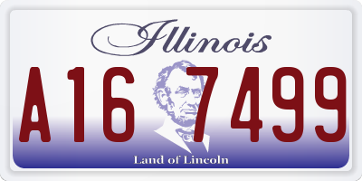 IL license plate A167499