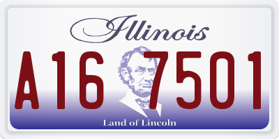 IL license plate A167501